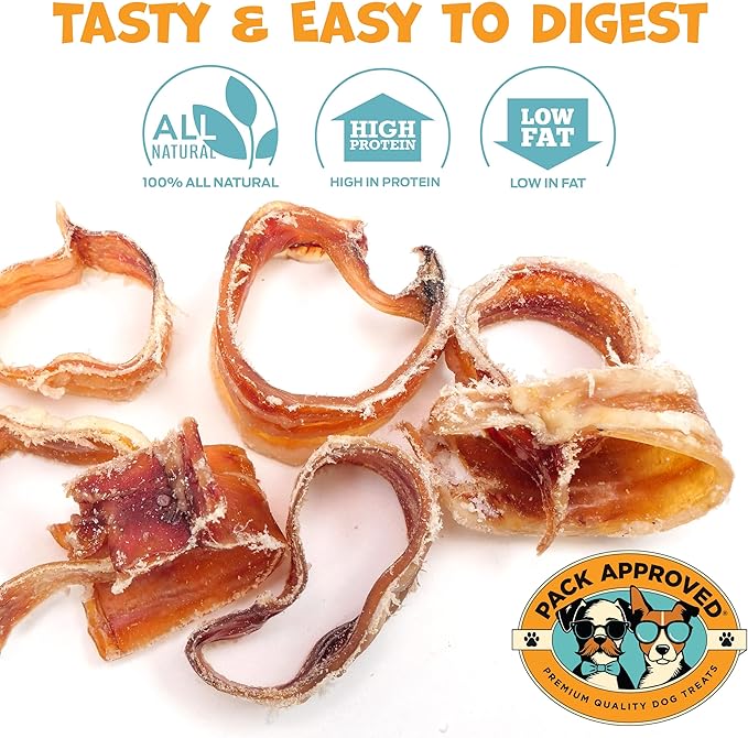 Beef Trachea for Dogs Smoke Rings - Natural Dog Chews Rawhide Free - Rich in Glucosamine Chondroitin for Joint Support, Mobility, & Training - Crunchy Dog Trachea Treats - (10 oz)