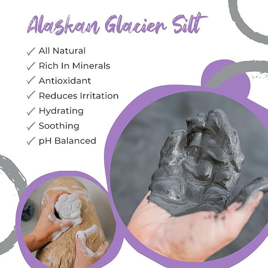 Pawson Dog Shampoo Bar - Natural Pet Shampoo with Rice Water and Aloe for Animals, Puppy Essentials, Peony Vanilla Scent