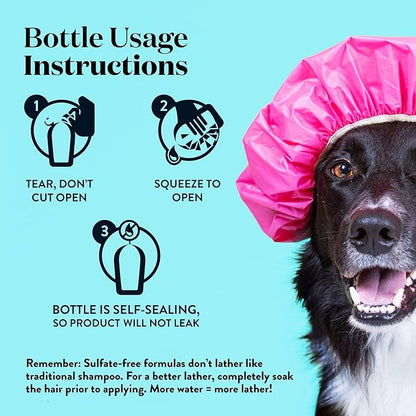 Wahl Professional Animal Healthy at Home Dog Shampoo - Plant Powered Grooming Shampoo - Brightening Light Coat