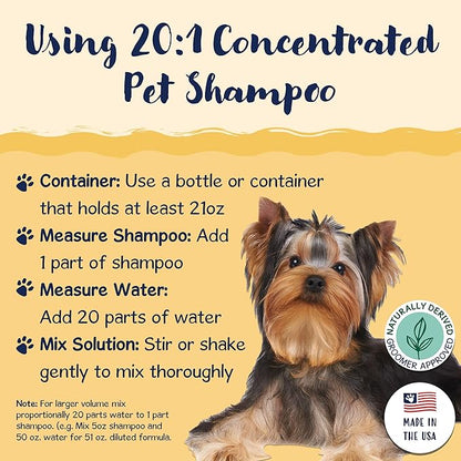 Bobbi Panter Charlie Outdoor Dog Shampoo to Protect Fur & Moisturizes Skin, Natural Ingridients, Tear-Free, pH-Balanced, Concentrated 20:1 Formula, Clove & Cedarwood Scent, 13 oz.