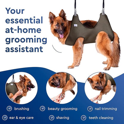 Dog Hammock for Grooming – Hanging Harness for Nail Trimming, Clipping, Pet Grooming Hammock Sling – Dog Holder, Hanger, Restraint Bag – Safe and Easy Pet Care at Home