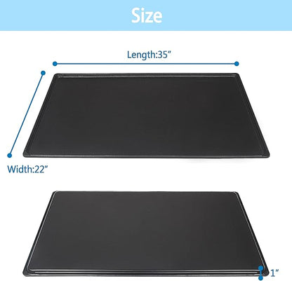 Dog Crate Tray 35"-ChewProof Replacement Pan, Easy to Clean, Easy to Assemble,Ideal for Potty Training- Perfect for Pet Crates & Kennels (1Pcs-35.0"L x 22.0"W x 1.0"H, Tray 35" fit 36" Crate)