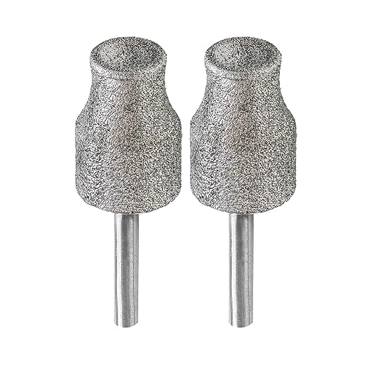 Diamond Rotary Pet Nail Grinder Replacement Heads Dog Nail Grinder Bit-BGTEC 2PCS 1/8" Diamond Replaceable Tip for Pet Claw Grooming(A)