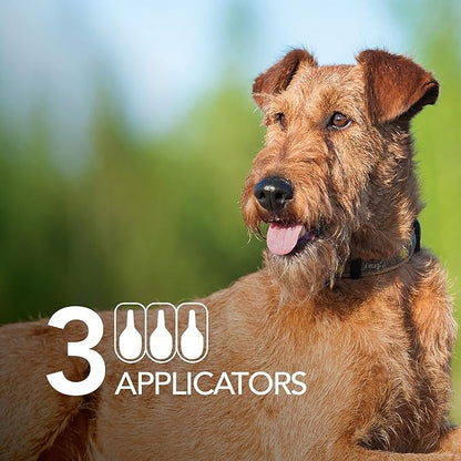 TevraPet FirstAct Plus Flea and Tick Topical for Dogs 45-88 Pounds, 3 Applicators
