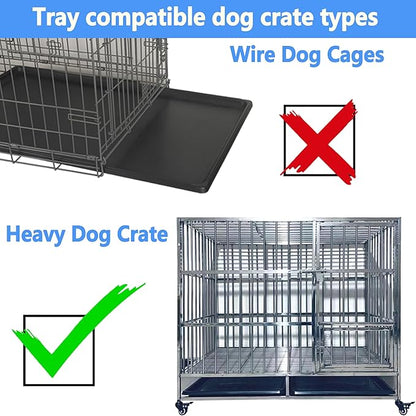 Dog Crate Tray 36" - ChewProof Replacement Pan, Easy to Clean, Easy to Assemble,Ideal for Potty Training - Perfect for Pet Crates & Kennels (1PCS+Chew Toys)