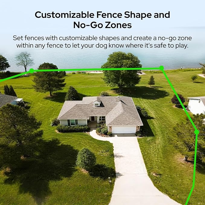 SATELLAI Dog Wireless Fences, Gray The Most Advanced GPS Dog Collar with AI Analysis, Precise Positioning, 5-Day Battery, and IP68 Waterproof, Flexible Virtual Fencing for Medium & Large Dogs
