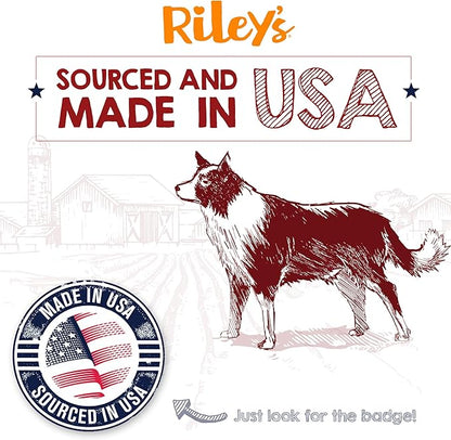 Riley's Turkey Tendons for Dogs - Single Ingredient Dehydrated Turkey Treats for Small & Large Dogs - Made in USA - Promotes Dental Health - 8 oz