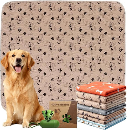 Puppypad.com Pee Pad, Washable Puppypad with Pheromones, Reusable Puppypad Brand Puppy Pad Mats- The Last Pee Pad You'll Get, Leak-Proof Pet Training Rug for Dogs Indoor Use (D, L(31×35in))