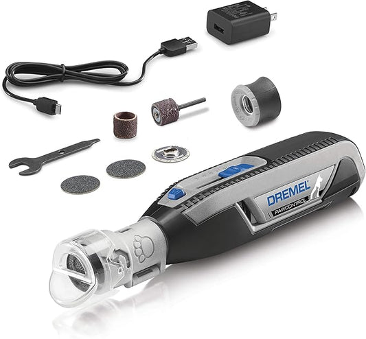 Dremel PawControl Dog Nail Grinder and Trimmer- Safe & Humane Pet Grooming Tool Kit & AT01-PGK Pet Grooming Nail Guard Attachment