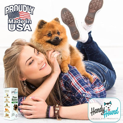 Dog Paw Balm - Paw Butter – Ultimate Dog Paw Protector & Dry Skin Treatment - Nourishing Paw, Nose & Dry Skin Soother - Lick-Safe Paw Balm Dogs Trust - Made in The USA - 2 oz