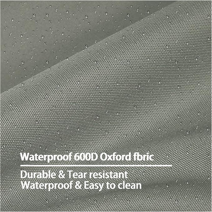 Dog Bed Cover 54Lx44Wx4H Inch.Waterproof Heavy Duty Durable Oxford Dog Bed Replacement Covers with Zipper.Washable Removable Pet Bed Mattress Protector Cover.Grayish Green,Cover Only.