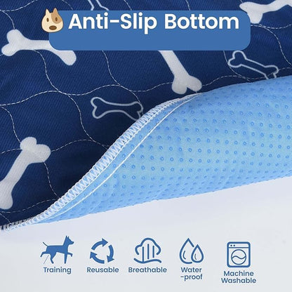 Puppypad.com Pee Pad, Washable Puppypad with Pheromones, Reusable Puppypad Brand Puppy Pad Mats- The Last Pee Pad You'll Get, Leak-Proof Pet Training Rug for Dogs Indoor Use (D, L(31×35in))