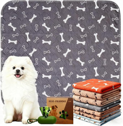 Puppypad.com Pee Pad, Washable Puppypad with Pheromones, Reusable Puppypad Brand Puppy Pad Mats- The Last Pee Pad You'll Get, Leak-Proof Pet Training Rug for Dogs Indoor Use (B, XS(12×12in))