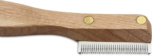 Mars Professional Dog Stripping Knife Grooming Tool with Ergonomic Handle, Specialty Double Usage, Made in Germany, Fine