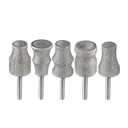 BGTEC Stained Glass Diamond Grinder Bit Head Tools and Diamond Rotary Pet Nail Grinder Bits Dog Nail Grinder Replacement Head