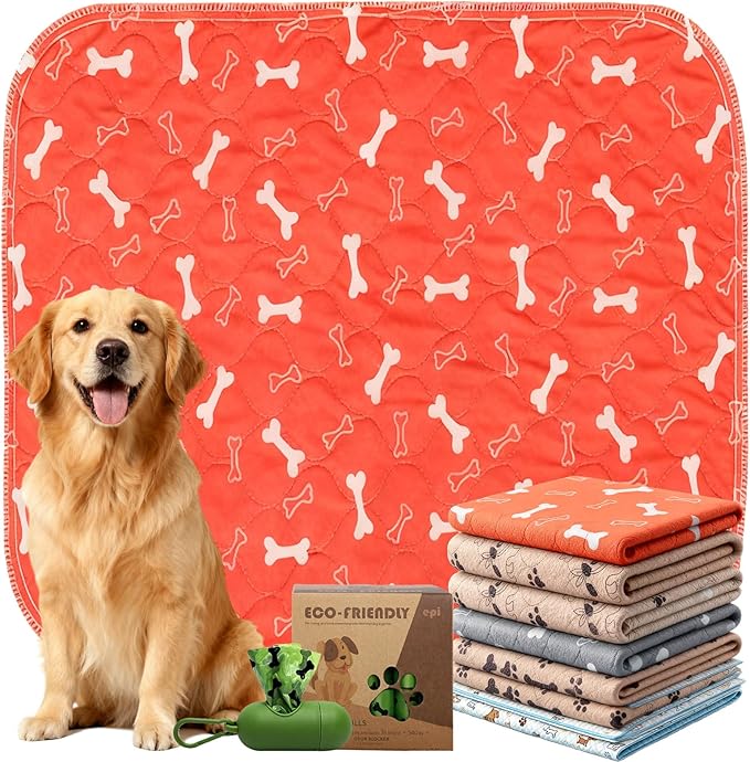 Puppypad.com Pee Pad, Washable Puppypad with Pheromones, Reusable Puppypad Brand Puppy Pad Mats- The Last Pee Pad You'll Get, Leak-Proof Pet Training Rug for Dogs Indoor Use (A, L(31×35in))