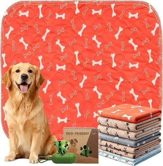 Puppypad.com Pee Pad, Washable Puppypad with Pheromones, Reusable Puppypad Brand Puppy Pad Mats- The Last Pee Pad You'll Get, Leak-Proof Pet Training Rug for Dogs Indoor Use (A, L(31×35in))