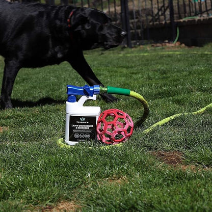 TriNova Outdoor Lawn Deodorizer & Restorer - Eliminates Dog, Puppy Feces and Urine Odors from Lawn, Yard, & Patio, Artificial Turf - Dog Urine Neutralizer for Lawns, Repairs & Prevents Yellow Spots