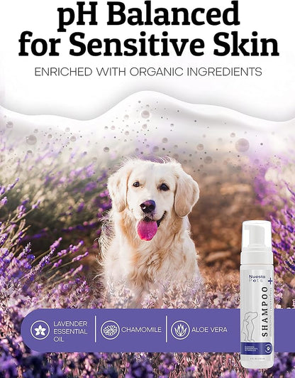 Pets Waterless No-Rinse Pet Shampoo | Soothing Hypoallergenic Gentle | time-Saving Stress-Free foaming Cleanser (3 8 fl oz Bottles Lavender)