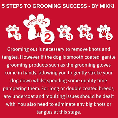 Dog, Cat Matt Breaker Rake - Matt and Tangle Remover - De-Matting Comb Tool for Pets