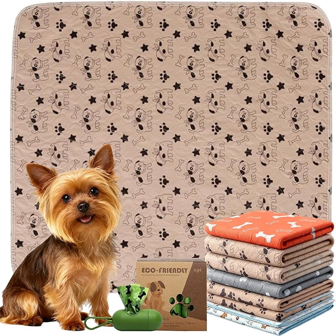 Puppypad.com Pee Pad, Washable Puppypad with Pheromones, Reusable Puppypad Brand Puppy Pad Mats- The Last Pee Pad You'll Get, Leak-Proof Pet Training Rug for Dogs Indoor Use (D, S(16×24in))