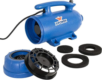 XPOWER B-27 Powerful, Professional Pet Grooming Force Dryer with Dual Motors, Variable Speed Control
