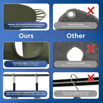 Dog Hammock for Grooming – Hanging Harness for Nail Trimming, Clipping, Pet Grooming Hammock Sling – Dog Holder, Hanger, Restraint Bag – Safe and Easy Pet Care at Home