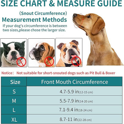 Dog Muzzle for Small Medium Large Dogs, Dog Muzzles for Biting Barking and Chewing Puppy Muzzle Nylon Soft Mesh Breathable Adjustable Loop Muzzle Anti-Dropping (XL, Red)