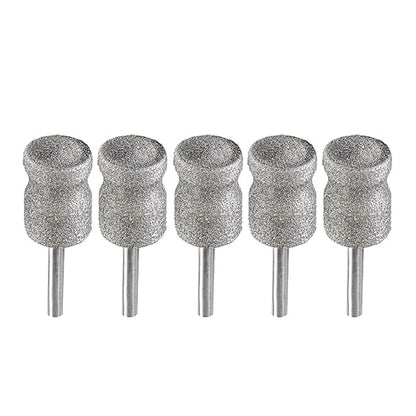 Diamond Rotary Pet Nail Grinder Replacement Heads Dog Nail Grinder Bit-BGTEC 5PCS 1/8" Diamond Replaceable Tip for Pet Claw Grooming(D)