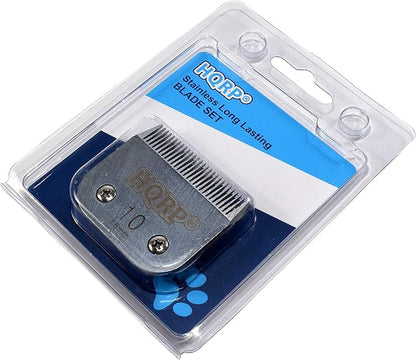 HQRP Animal Clipper Blade Compatible with Oster Size-10 CryogenX Professional 078919-046-005 78919-046 Pet Grooming 76918-126 Classic 76, Star-Teq, Power-Teq Clippers