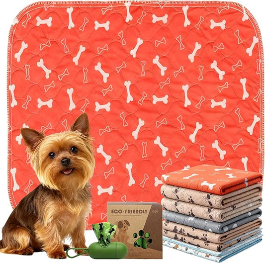 Puppypad.com Pee Pad, Washable Puppypad with Pheromones, Reusable Puppypad Brand Puppy Pad Mats- The Last Pee Pad You'll Get, Leak-Proof Pet Training Rug for Dogs Indoor Use (A, S(16×24in))