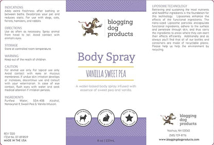 Dog Perfume Spray Long Lasting - Pet Odor Eliminator - Dog Cologne Spray - Premium Dog Deodorant Spray for Smelly Dogs - Refreshing Dog Deodorizer Spray for Grooming…