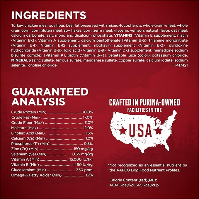 Purina ONE True Instinct With A Blend Of Real Turkey and Venison Dry Dog Food - 36 lb. Bag