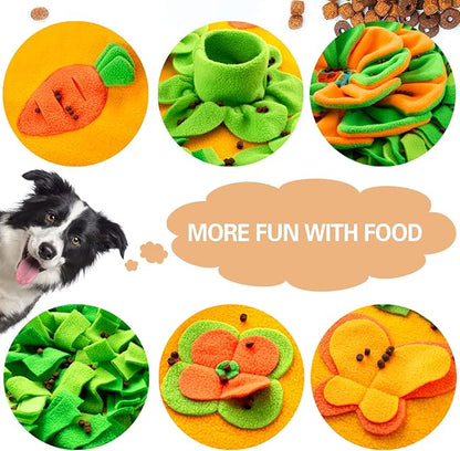 Snuffle Mat for Large Dogs, 40'' x 27.5'' Sniff Mat for Dogs, Portable Slow Feeding Mat for Foraging Skills and Stress Relief, Interactive Indoor/Outdoor Dog Puzzle Toys for Nosework Training
