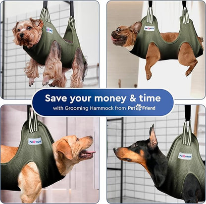 Dog Hammock for Grooming – Hanging Harness for Nail Trimming, Clipping, Pet Grooming Hammock Sling – Dog Holder, Hanger, Restraint Bag – Safe and Easy Pet Care at Home