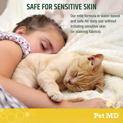 Pet MD Body Spray for Dogs & Cats - Deodorizing Dog Perfume Reduces Static & Eliminates Odor - Long Lasting Pet Cologne Spray for Dogs - Pina Colada Scent - 8 oz