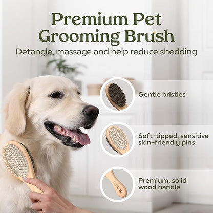 Pawfume Dog Gift Basket, 6-Piece Box – Give Your Pup a Spa-Quality Coat & Odor-Free Freshness – Probiotic Deodorizer Spray, Hypoallergenic Grooming Mist & Premium Brush – Dog Gift Boxes for All Breeds