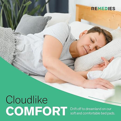 Disposable Bed Pads 30" x 36" - 50 Count - Large Bed Pads for Incontinence - Seniors, Adults & Kids Chucks Pads - Adult Absorbent Incontinence Disposable Underpads for Beds & Furniture