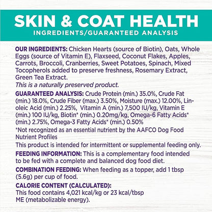 Wellness CORE Bowl Boosters Skin & Coat Dog Food Topper, 4 Ounce Bag (Pack of 2)