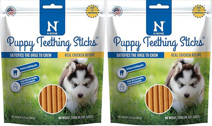 N-Bone Puppy Teething Treats,Chicken, 3.74 oz (111150) (Pack of 2)
