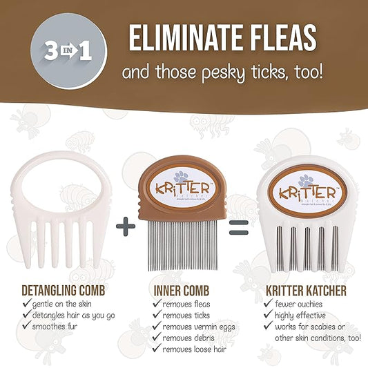 Flea & Tick Comb - Grooming Tool