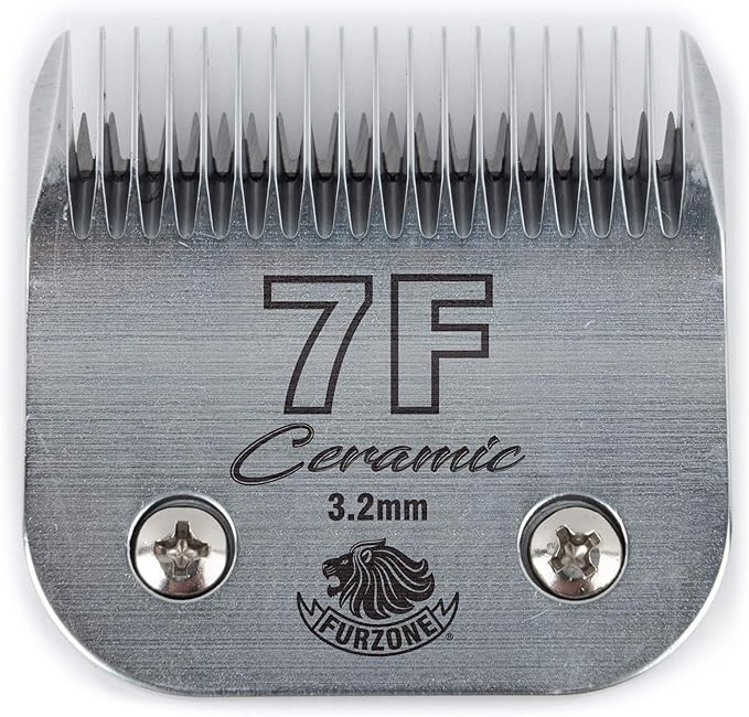 Detachable Ceramic Blade - Size 7F Blade 1/8", Made of High-Tech Ceramic Materials, Compatible with Most Andis, Oster, Wahl A5 Clippers