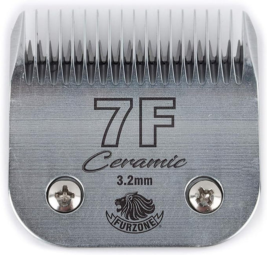 Detachable Ceramic Blade - Size 7F Blade 1/8", Made of High-Tech Ceramic Materials, Compatible with Most Andis, Oster, Wahl A5 Clippers
