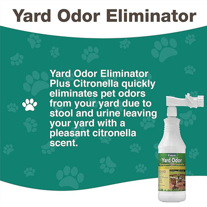 NaturVet GrassSaver 240 Ct & Yard Odor Eliminator Plus Citronella 32oz Spray Bundle | Keep Grass Green, Rid Your Lawn of Yellow Patches Caused by Dog Urine | Eliminate Stool & Urine Odors from Lawn