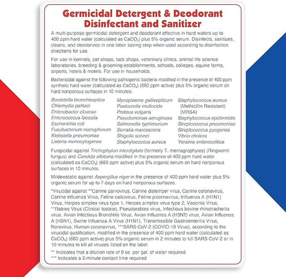 KennelSol 1-Step Kennel Cleaner - EPA Registered Liquid Concentrate Disinfectant and Deodorizer, Effective Against Bacteria and Viruses - 5 Gallons by Alpha Tech Pet