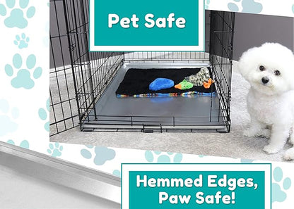 Red Hound Auto Metal Replacement Tray for Dog Crate 47 x 29.125 Inches Flat-A-Way Heavy Duty Galvanized Steel Chew Proof Kennel Cage Pan Leakproof Liner Compatible with Midwest iCrate, New World More