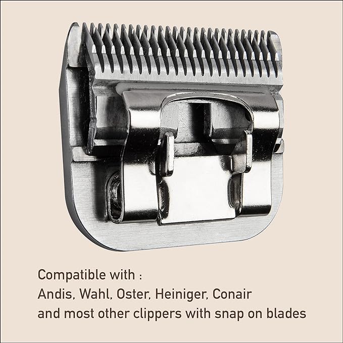 Detachable Blade - Size 3 3/4F Blade 1/2", Made of Extra Durable Japanese Steel, Compatible with Most Andis, Oster, Wahl A5 Clippers