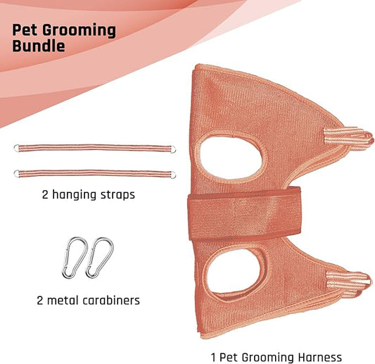 Potens' Pet Dog Grooming Hammock with Security Strap - Grooming Hammock for Small Dogs - Dog Holder for Nail Trimming - Dog Hanging Harness for Nail Trimming (Small)