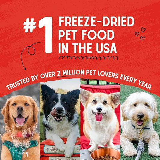 Stella & Chewy's Freeze Dried Raw Dinner Patties – Grain Free Dog Food, Protein Rich Absolutely Rabbit Recipe – 5.5 oz Bag