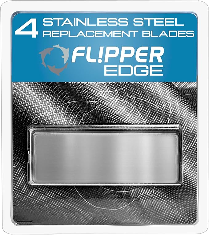 Flipper Edge Stainless Steel Blades - 4pk
